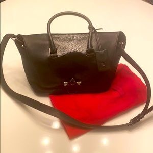 Valentino Garavani Genuine Black Leather Bag